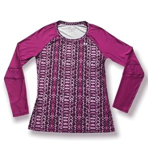 Under Armour Heat Gear Animal Print Pattern Long Sleeve Shirt